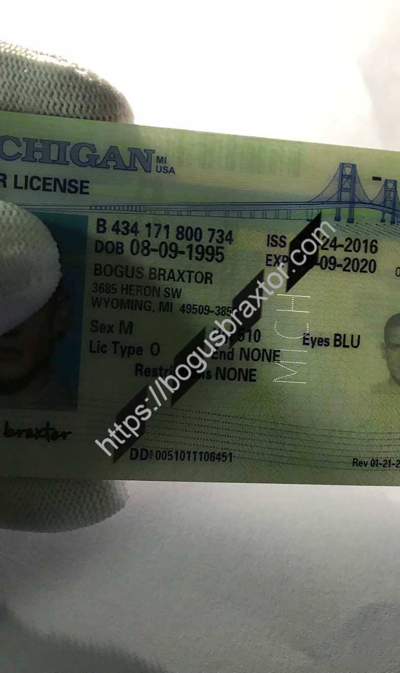Michigan Fake ID Bogusbraxtor