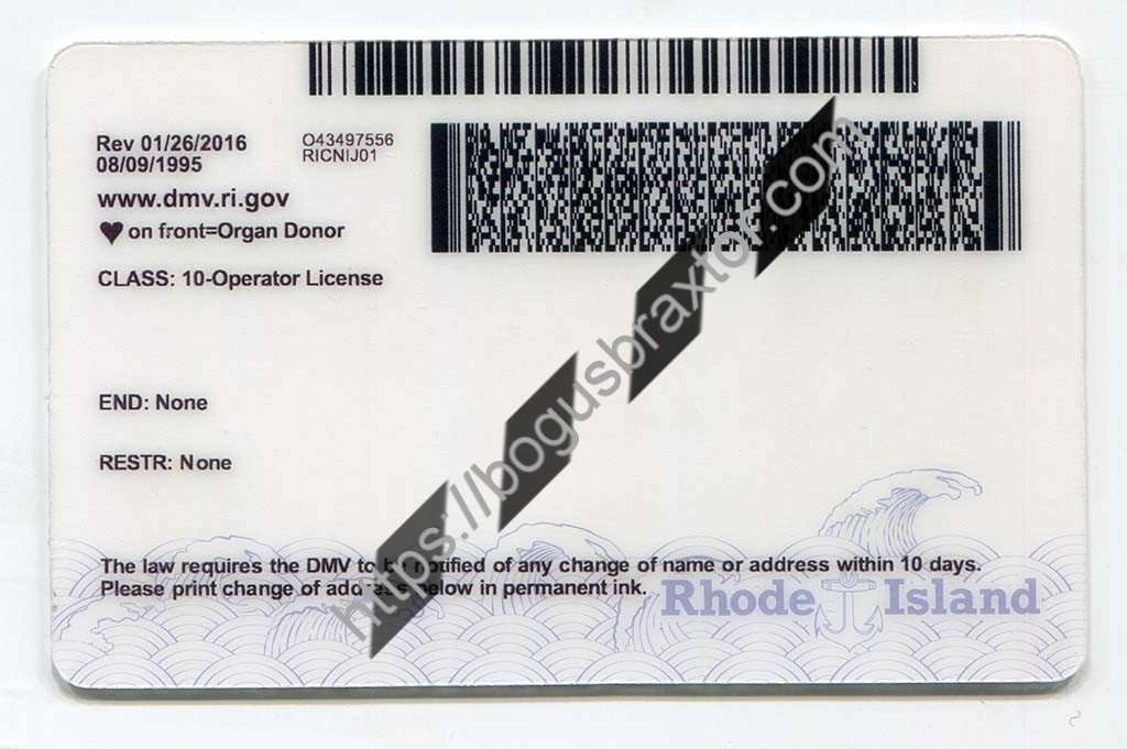 Rhode Island Fake ID Bogusbraxtor