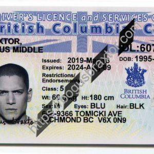 British Columbia Fake ID