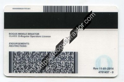 Alabama Fake ID - Bogus Braxtor Scannable Fake ID Cards