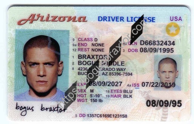 Bogus Braxtor Fake ID - Scannable Fake ID Cards