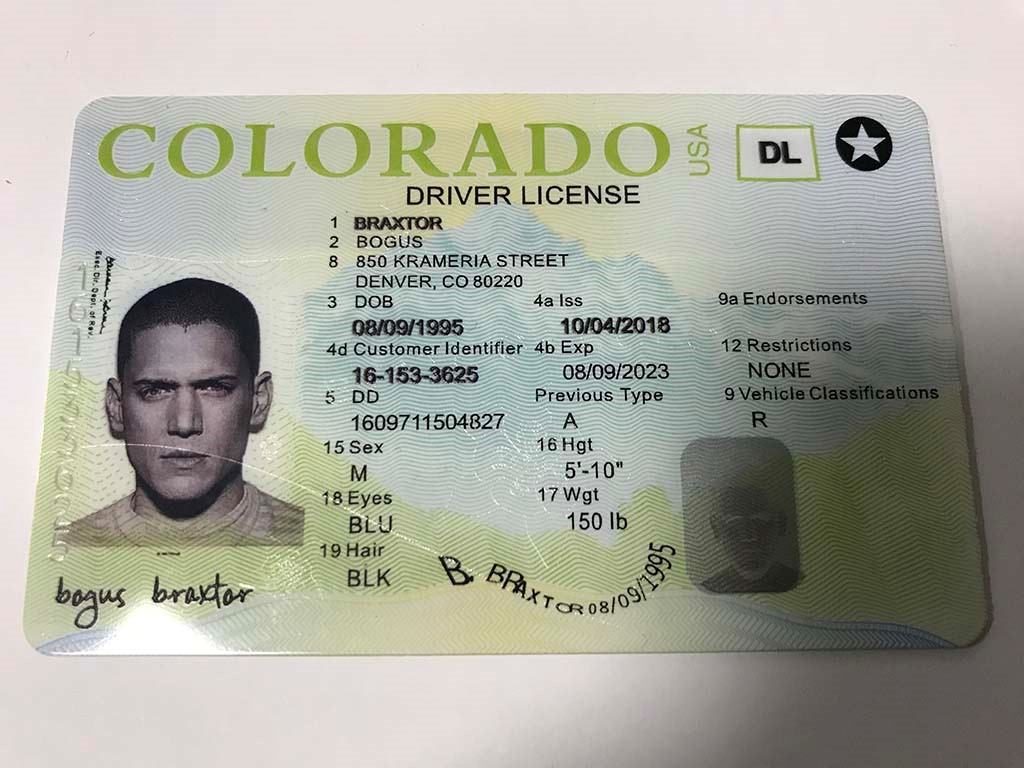 Colorado Fake Id Bogusbraxtor 6521