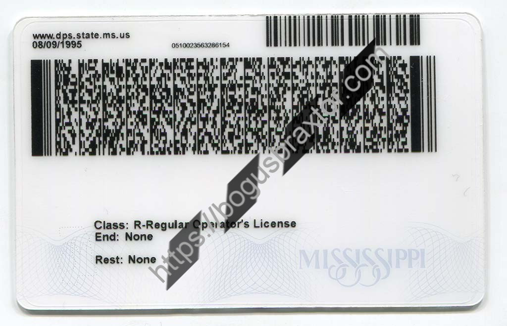 Mississippi Fake ID - Bogusbraxtor