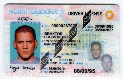 North Carolina Fake ID - Bogusbraxtor