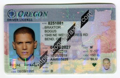 Oregon Fake ID - Bogusbraxtor