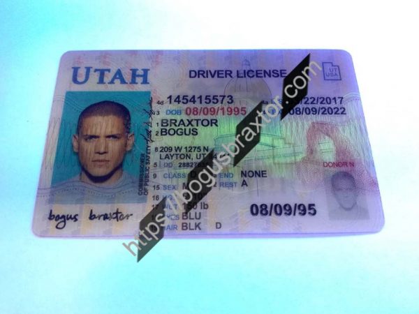 Utah Fake ID - Bogusbraxtor