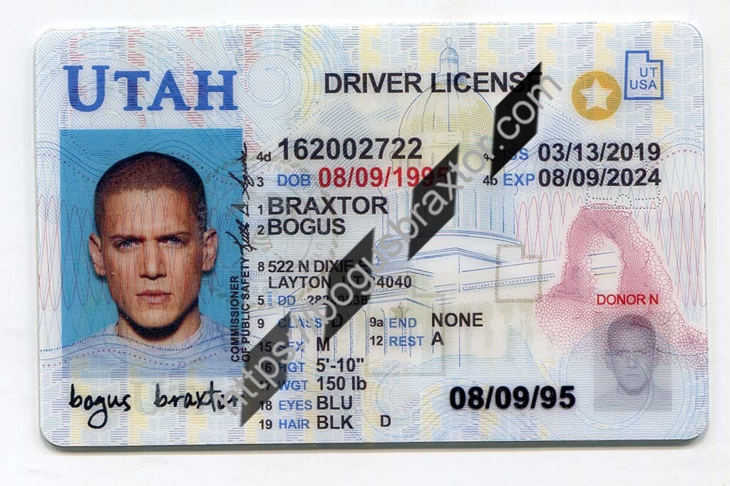 Bogus Braxtor Fake ID - Scannable Fake ID Cards