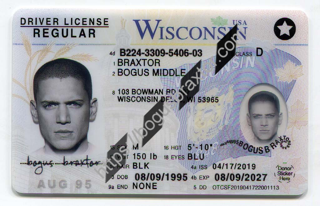 Wisconsin Fake ID - Bogusbraxtor